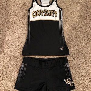 Varsity WC Odyssey tank and short set. Both AS.